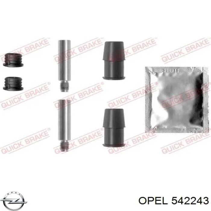 542243 Opel pinza de freno delantera izquierda