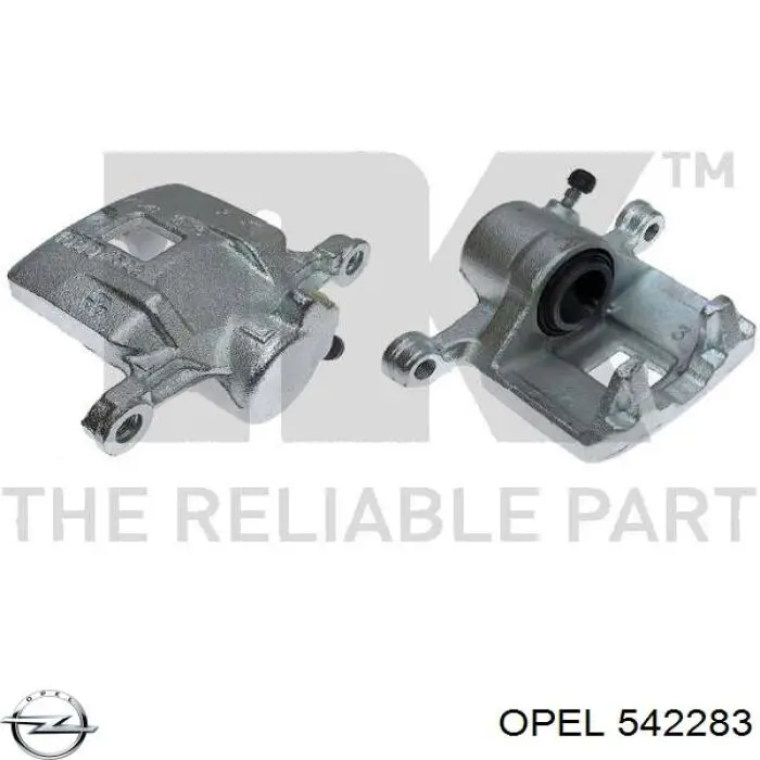 542283 Opel pinza de freno trasera izquierda