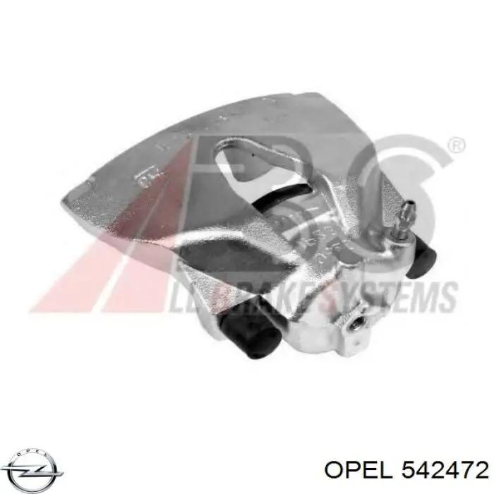 542472 Opel pinza de freno delantera derecha