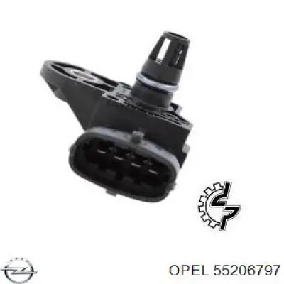 55206797 Opel sensor de presion del colector de admision