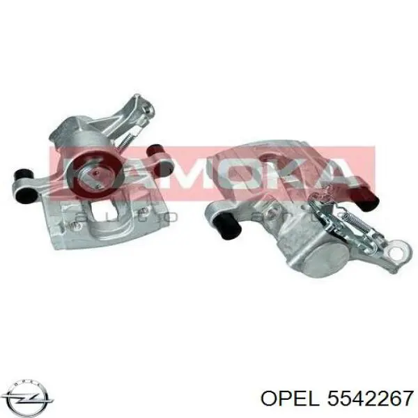 5542267 Opel pinza de freno trasera izquierda