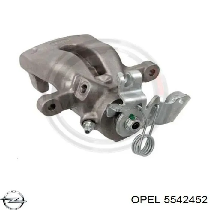 5542452 Opel pinza de freno trasero derecho