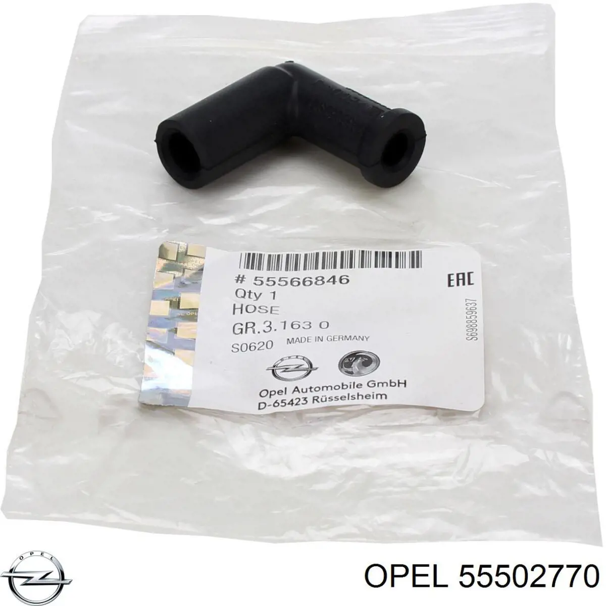 55502770 Opel tubo de combustible atras de las boquillas