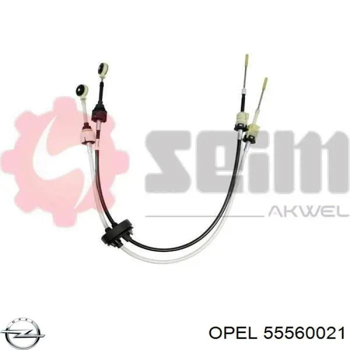 55560021 Opel cables de accionamiento, caja de cambios