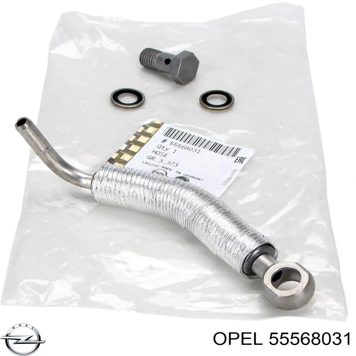 55568031 Opel conducto aceite, turbocompresor, alimentación