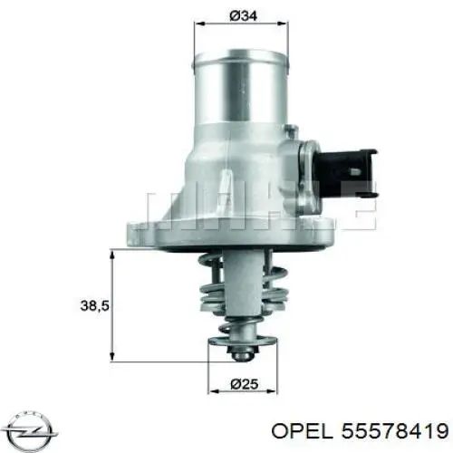 55578419 Opel termostato, refrigerante