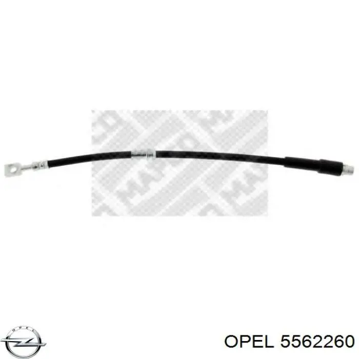 5562260 Opel latiguillo de freno delantero