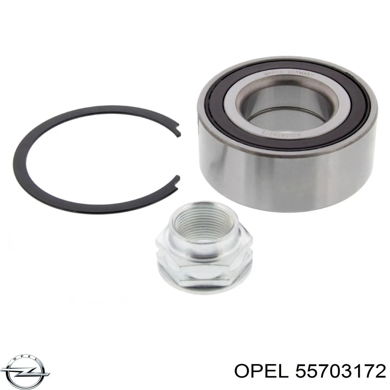 55703172 Opel cojinete de rueda delantero