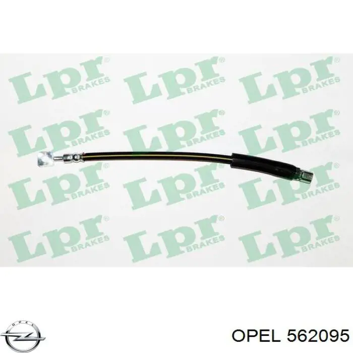 562095 Opel latiguillo de freno delantero