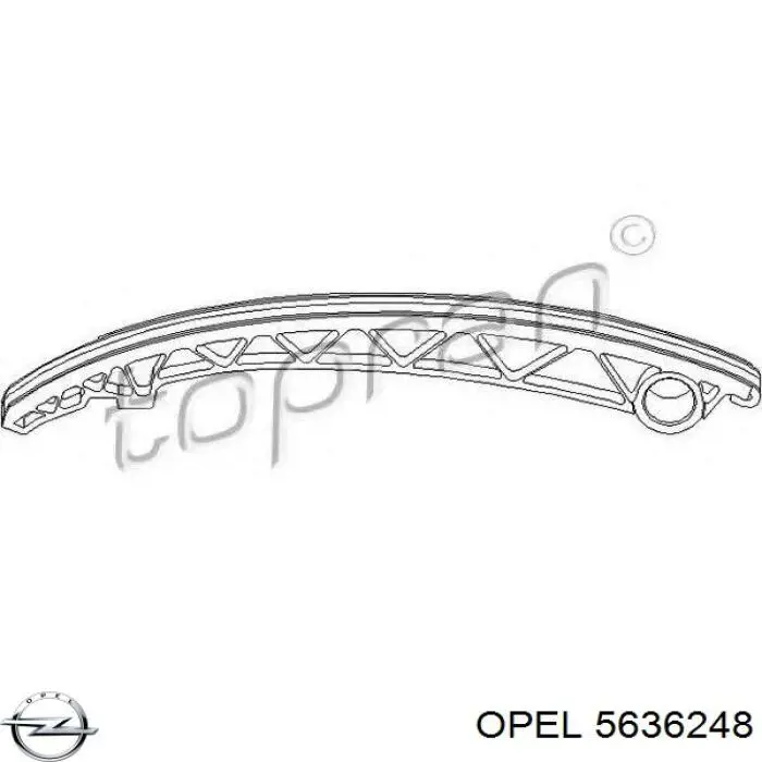 5636248 Opel carril de deslizamiento, cadena de distribución izquierdo