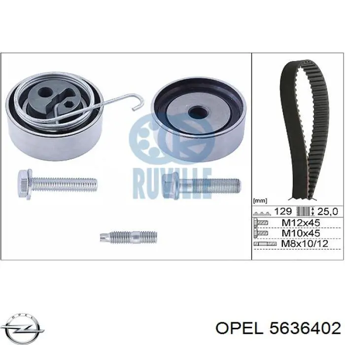 5636402 Opel correa distribucion