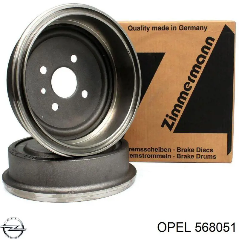 568051 Opel freno de tambor trasero