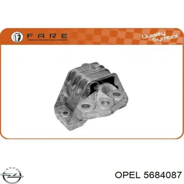 5684087 Opel soporte de motor derecho