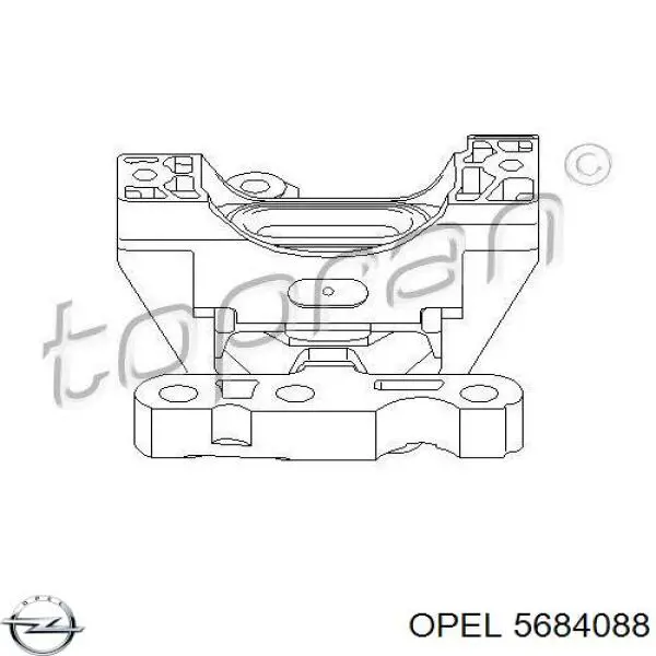 5684088 Opel soporte de motor derecho