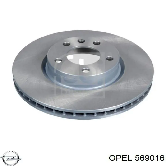 569016 Opel freno de disco delantero