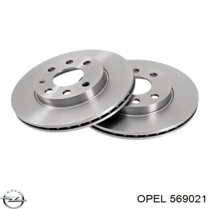 569021 Opel freno de disco delantero