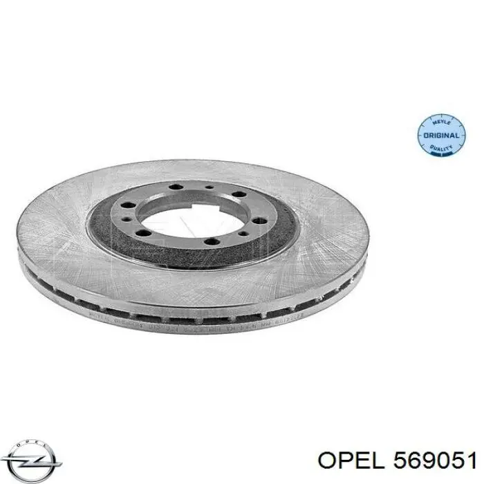 569051 Opel freno de disco delantero