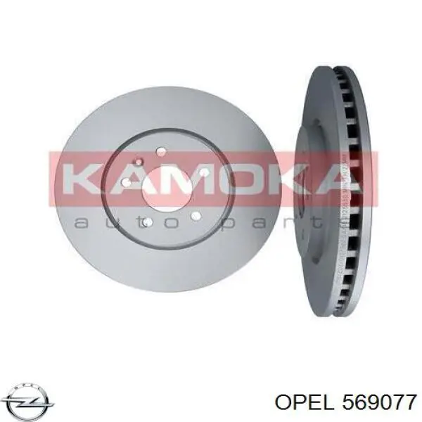 569077 Opel freno de disco delantero