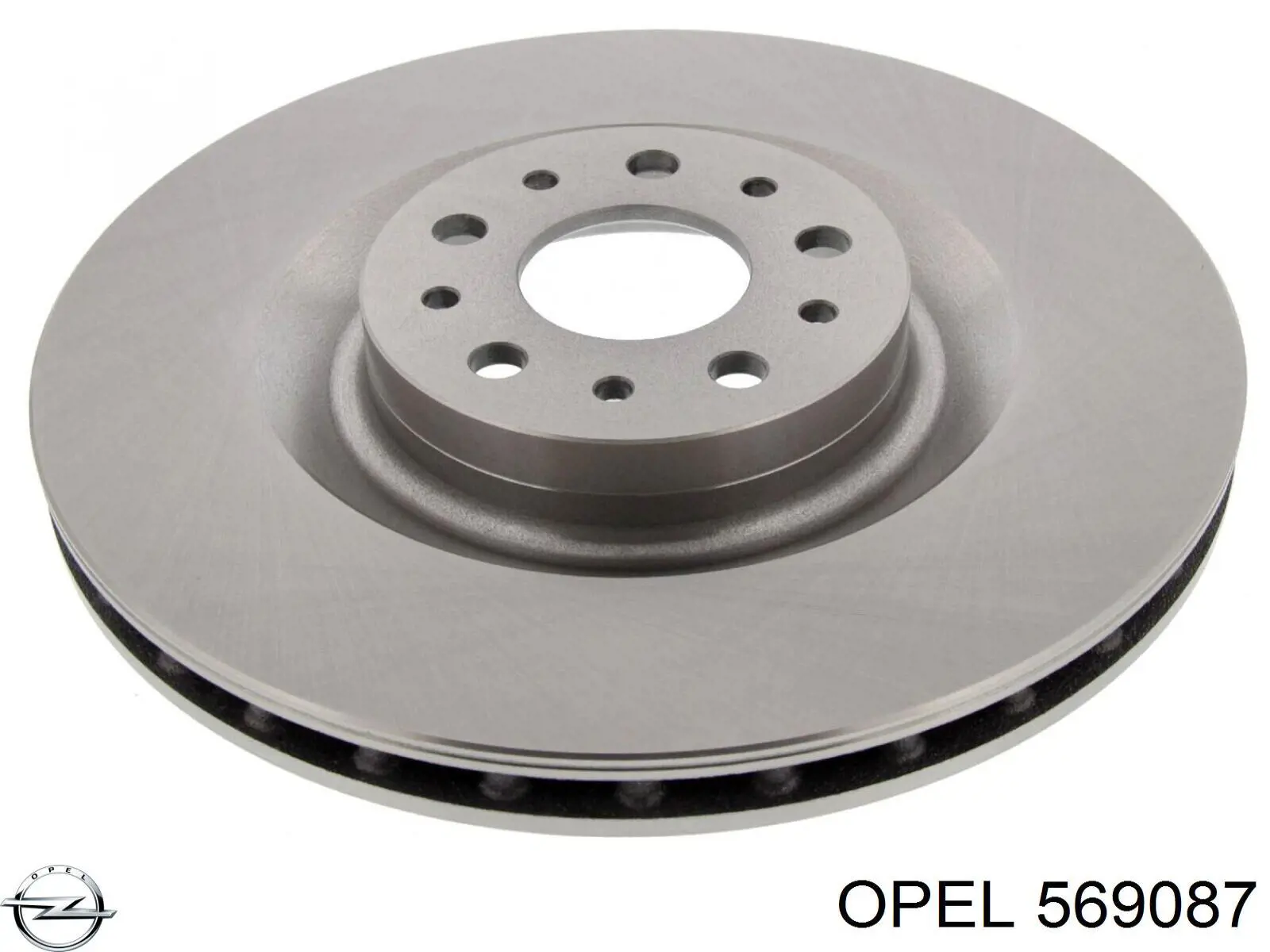 569087 Opel freno de disco delantero