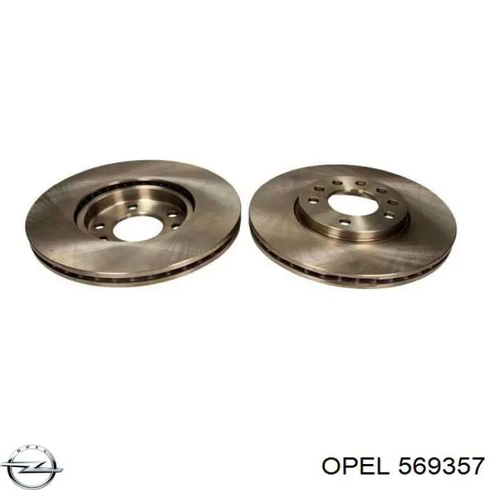 569357 Opel freno de disco delantero