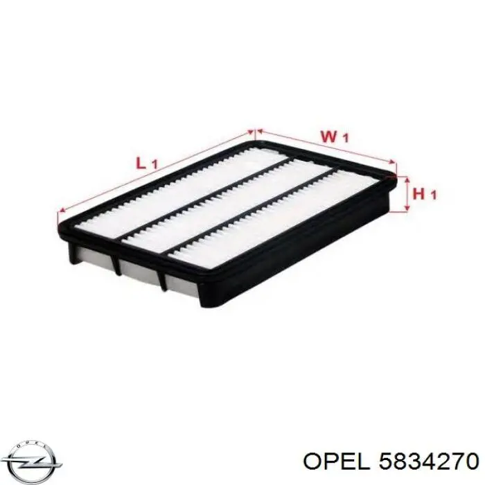 5834270 Opel filtro de aire