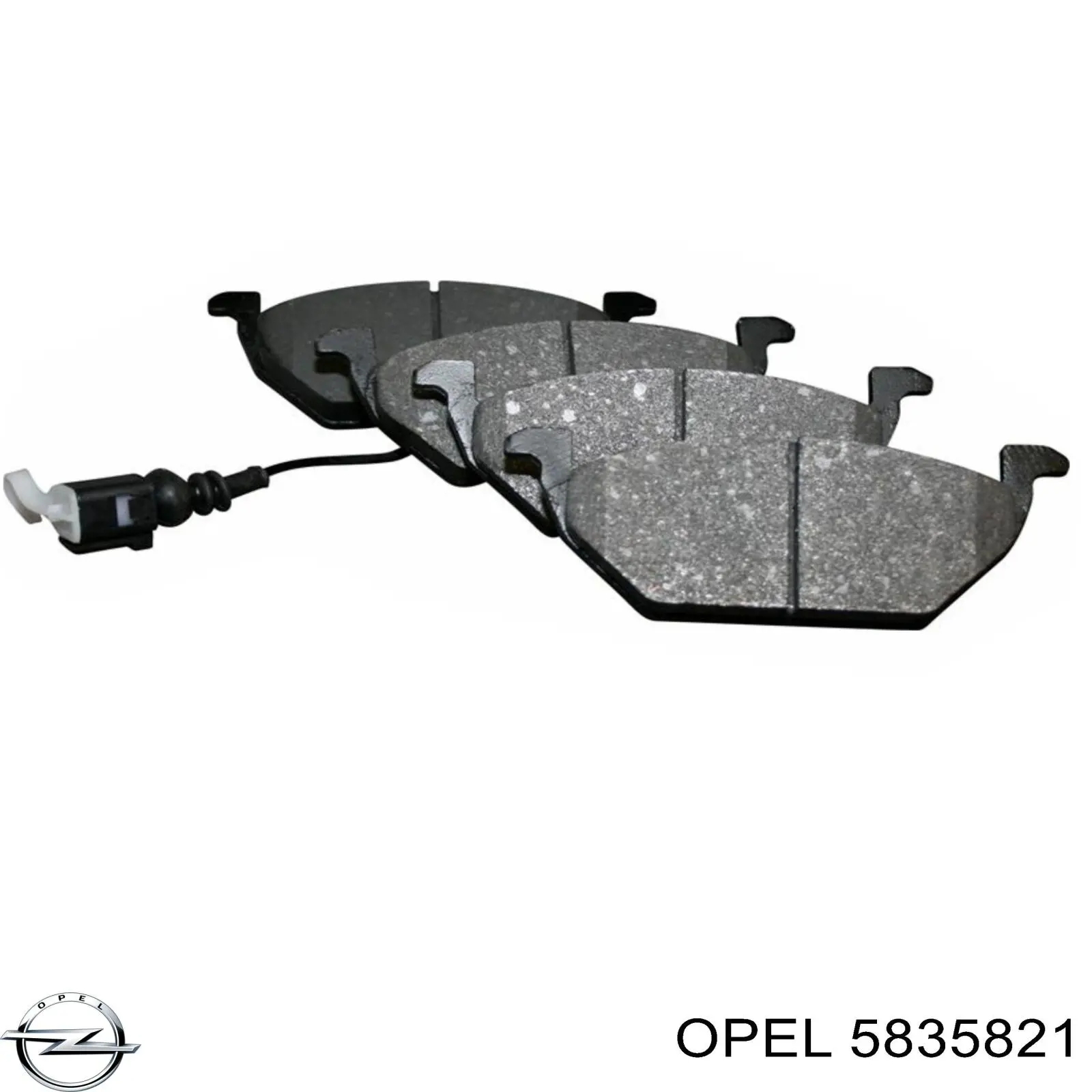 5835821 Opel pinza de freno trasero derecho