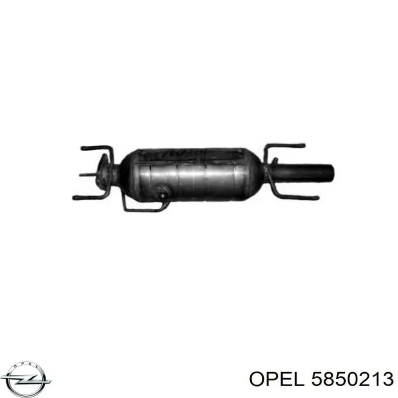 5850213 Opel filtro hollín/partículas, sistema escape