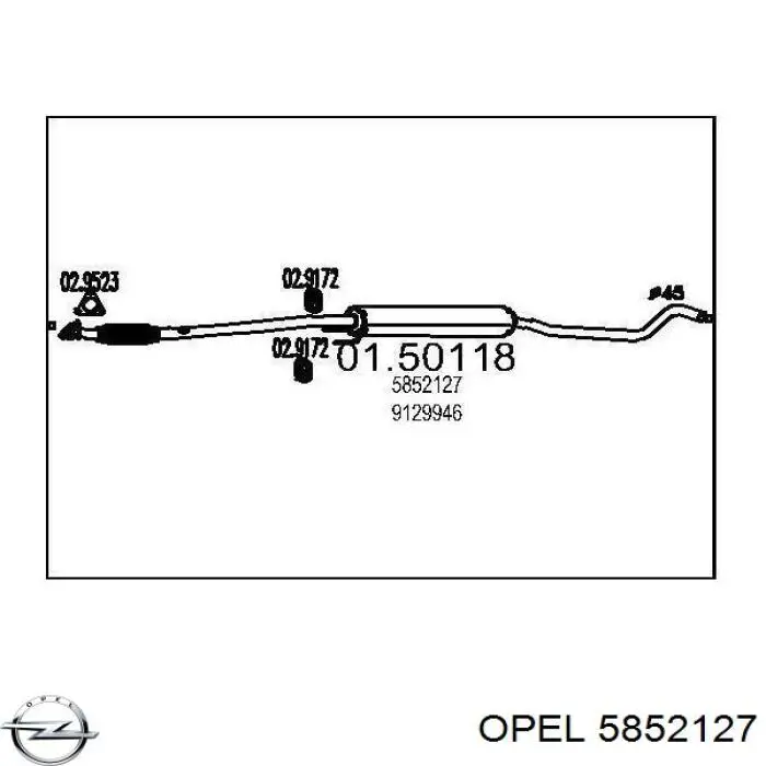 5852127 Opel 