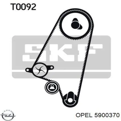 5900370 Opel correa distribucion