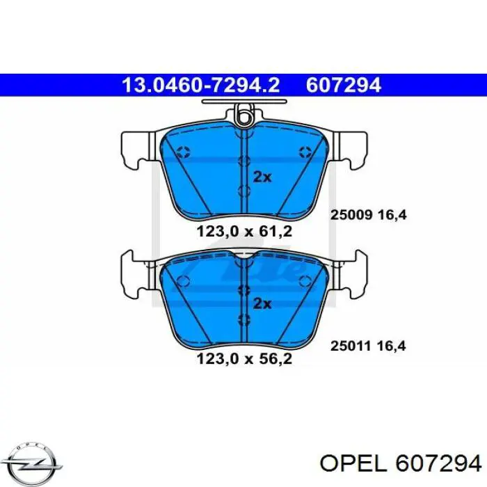 607294 Opel junta de culata