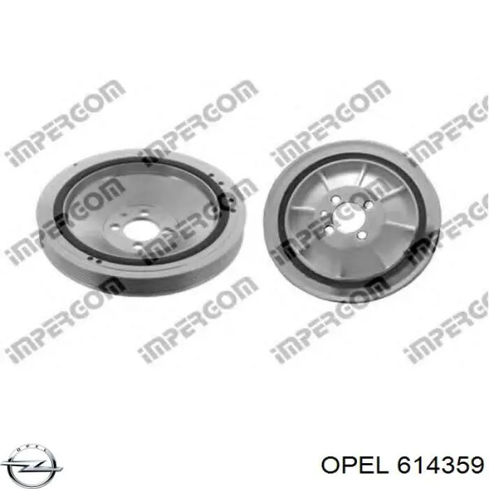 614359 Opel polea, cigüeñal