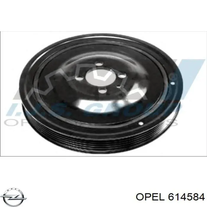 614584 Opel polea, cigüeñal