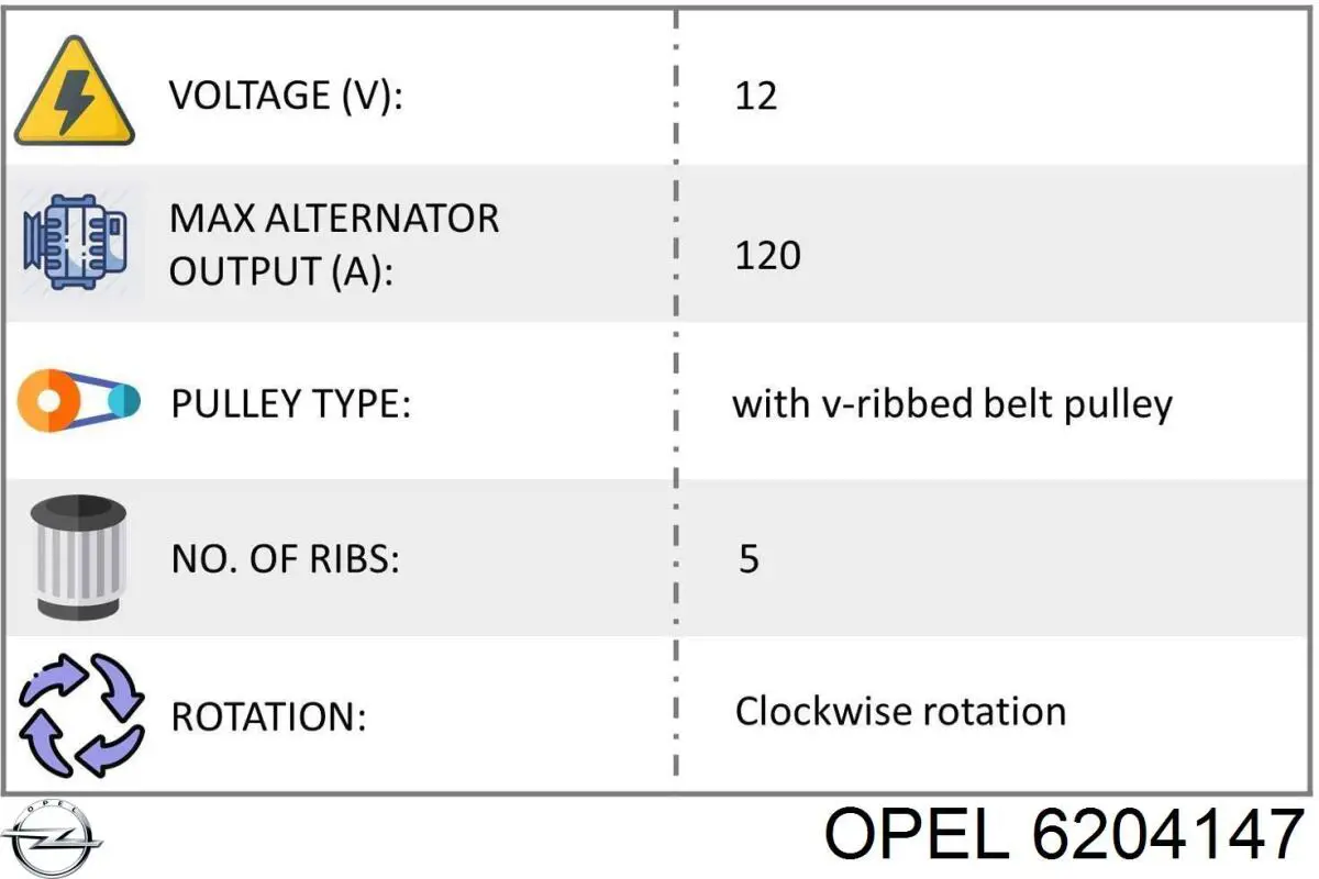 93175811 General Motors alternador