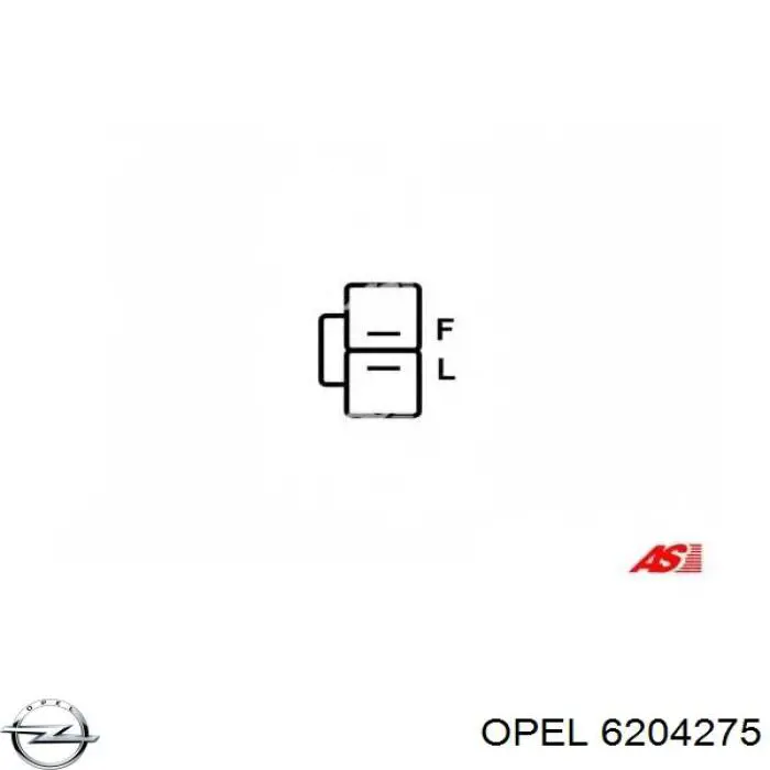 6204275 Opel alternador