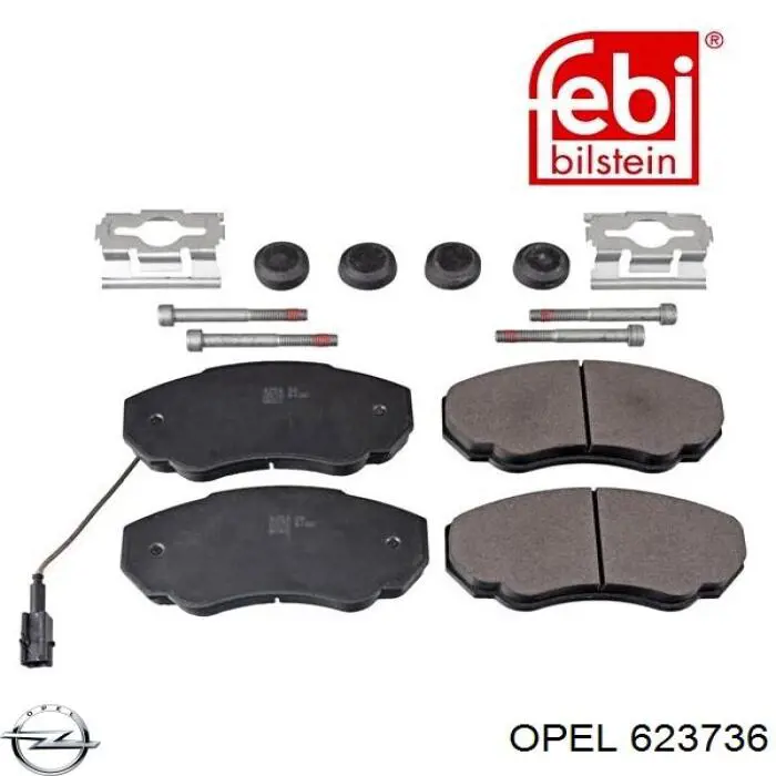 623736 Opel pistón completo para 1 cilindro, std