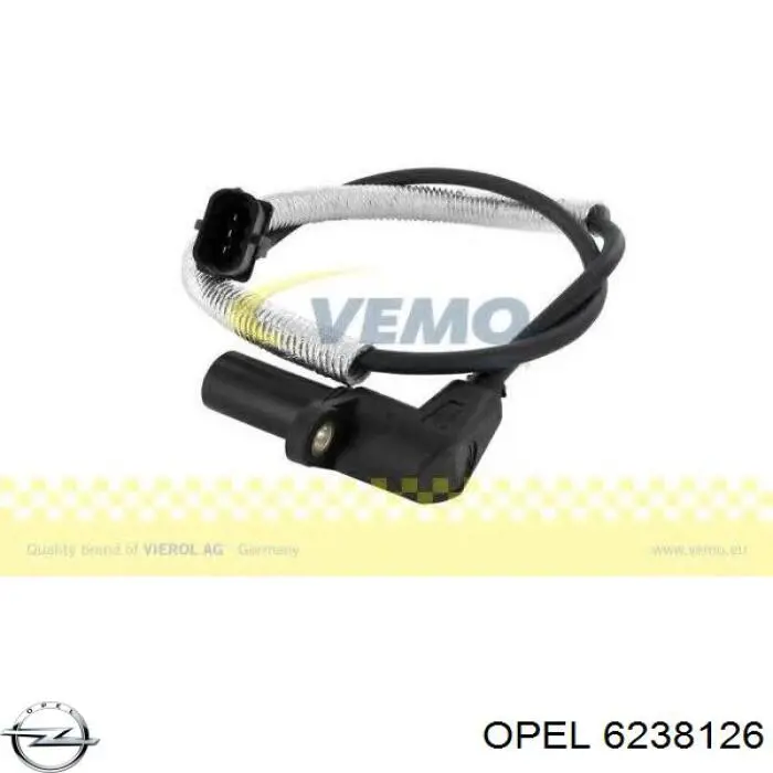 6238126 Opel sensor de posición del cigüeñal