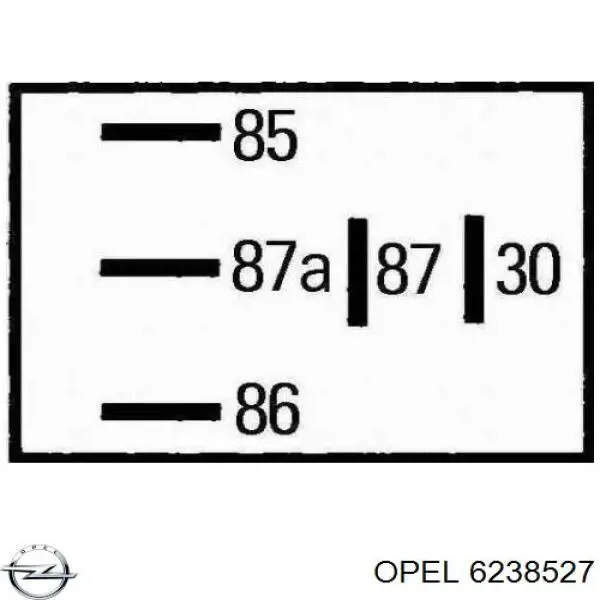 6238527 Opel relé, piloto intermitente