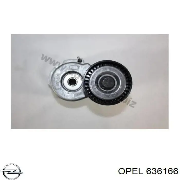 636166 Opel tensor de correa, correa poli v