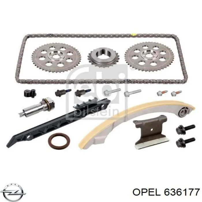 636177 Opel kit de cadenas de distribución