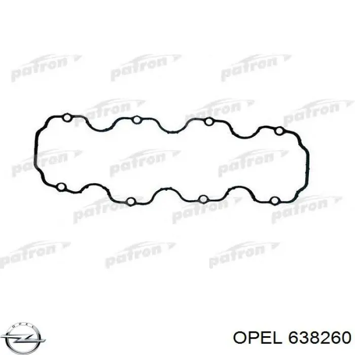 638260 Opel junta de la tapa de válvulas del motor