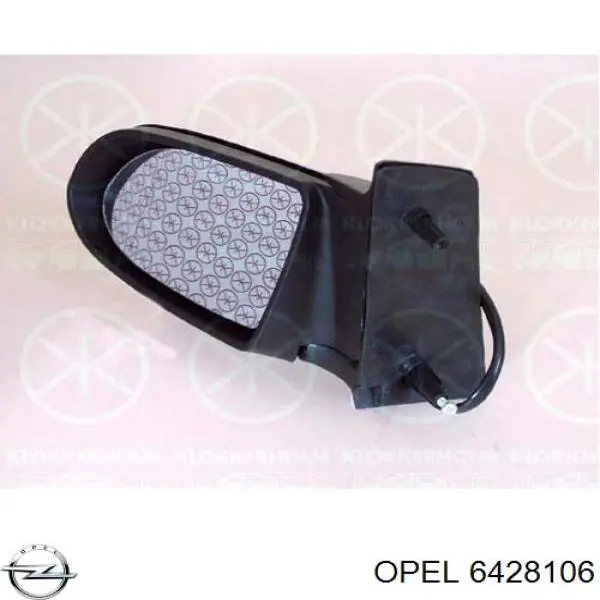 6428106 Opel espejo retrovisor derecho