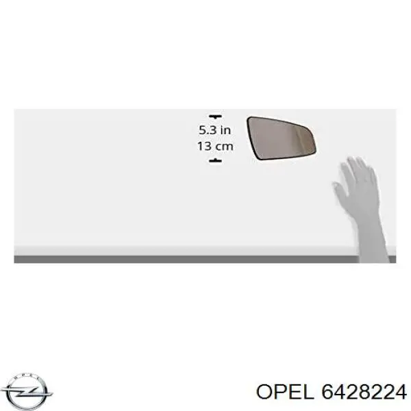 6428224 Opel espejo retrovisor derecho