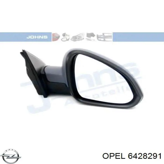 1428472 Opel espejo retrovisor derecho