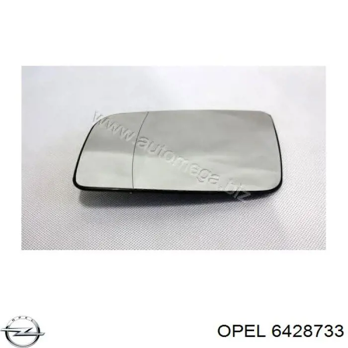 6428733 Opel cristal de espejo retrovisor exterior izquierdo