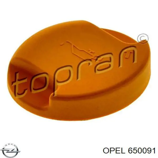 650091 Opel tapa de tubo de llenado de aceite