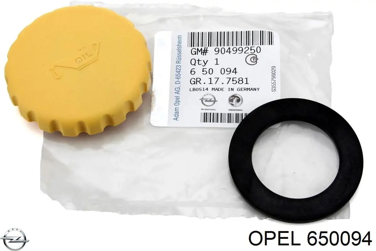 650094 Opel tapa de tubo de llenado de aceite