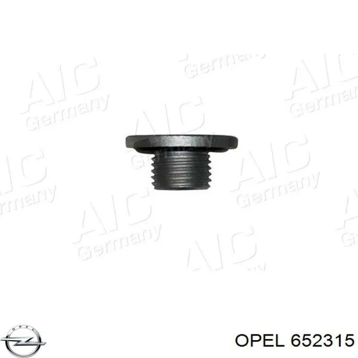 652315 Opel tapón roscado, colector de aceite