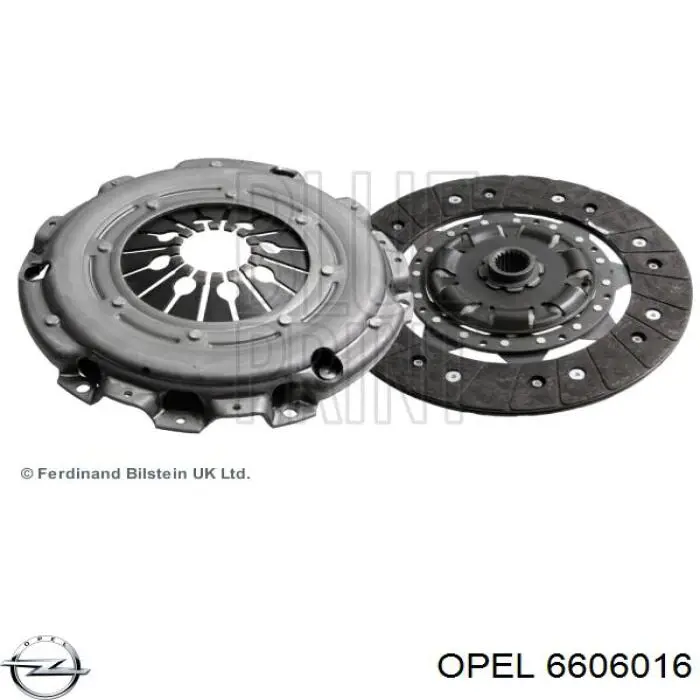 6606016 Opel kit de embrague (3 partes)