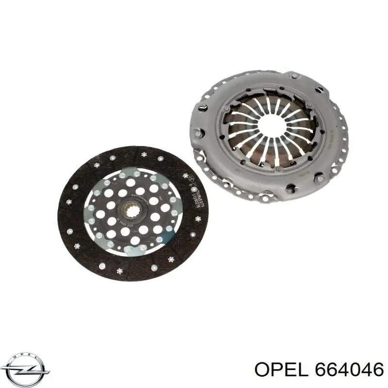 6 64 046 Opel disco de embrague