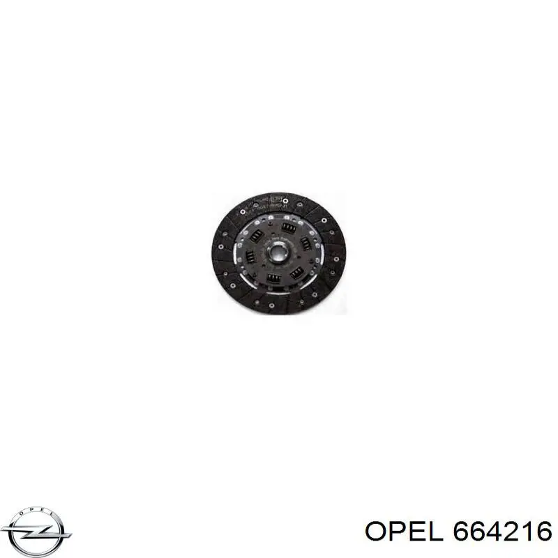 664216 Opel disco de embrague